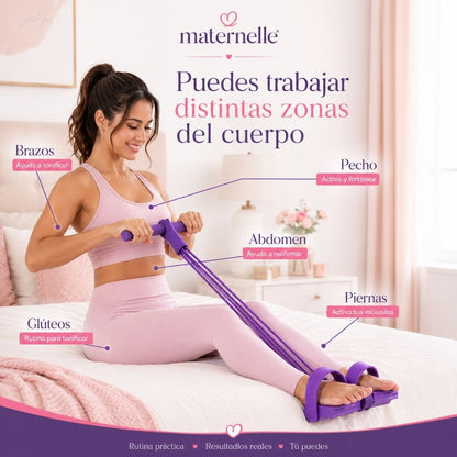 Maternelle™ – Banda de Resistencia 4 Tubos + Guía Digital Postparto GRATIS