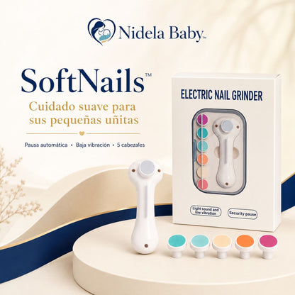SoftNails™- Lima Eléctrica para Bebé + Guía Digital “Primeros Cuidados del Bebé™ GRATIS.