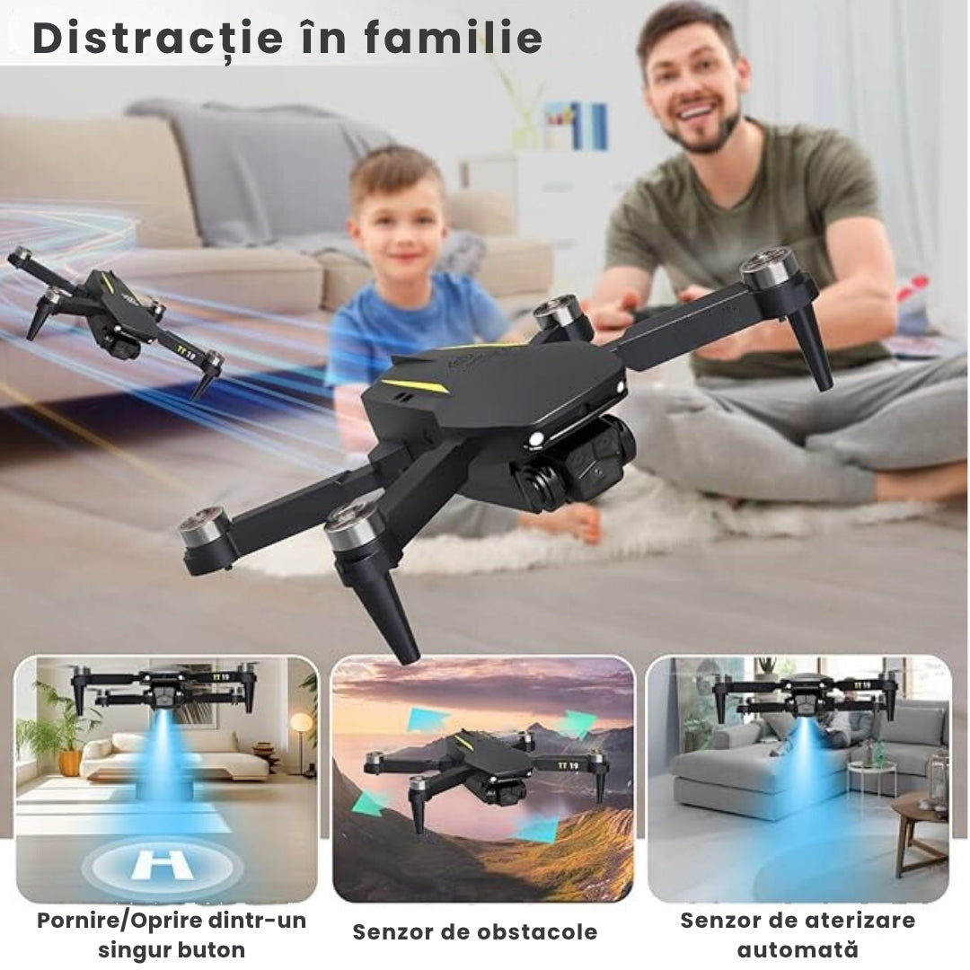 SKYFORGE® – Dron 4K + Husă de transport + Baterie GRATUITĂ 🎁