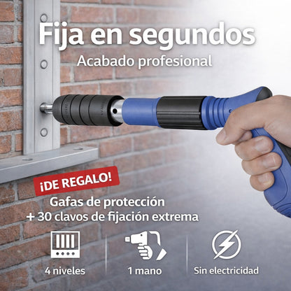 InstantFIX - Pistola Remachadora con 60 Clavos + Accesorios de REGALO 🎁