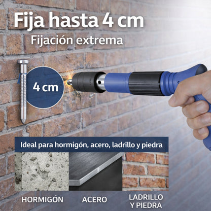 InstantFIX - Pistola Remachadora con 60 Clavos + Accesorios de REGALO 🎁