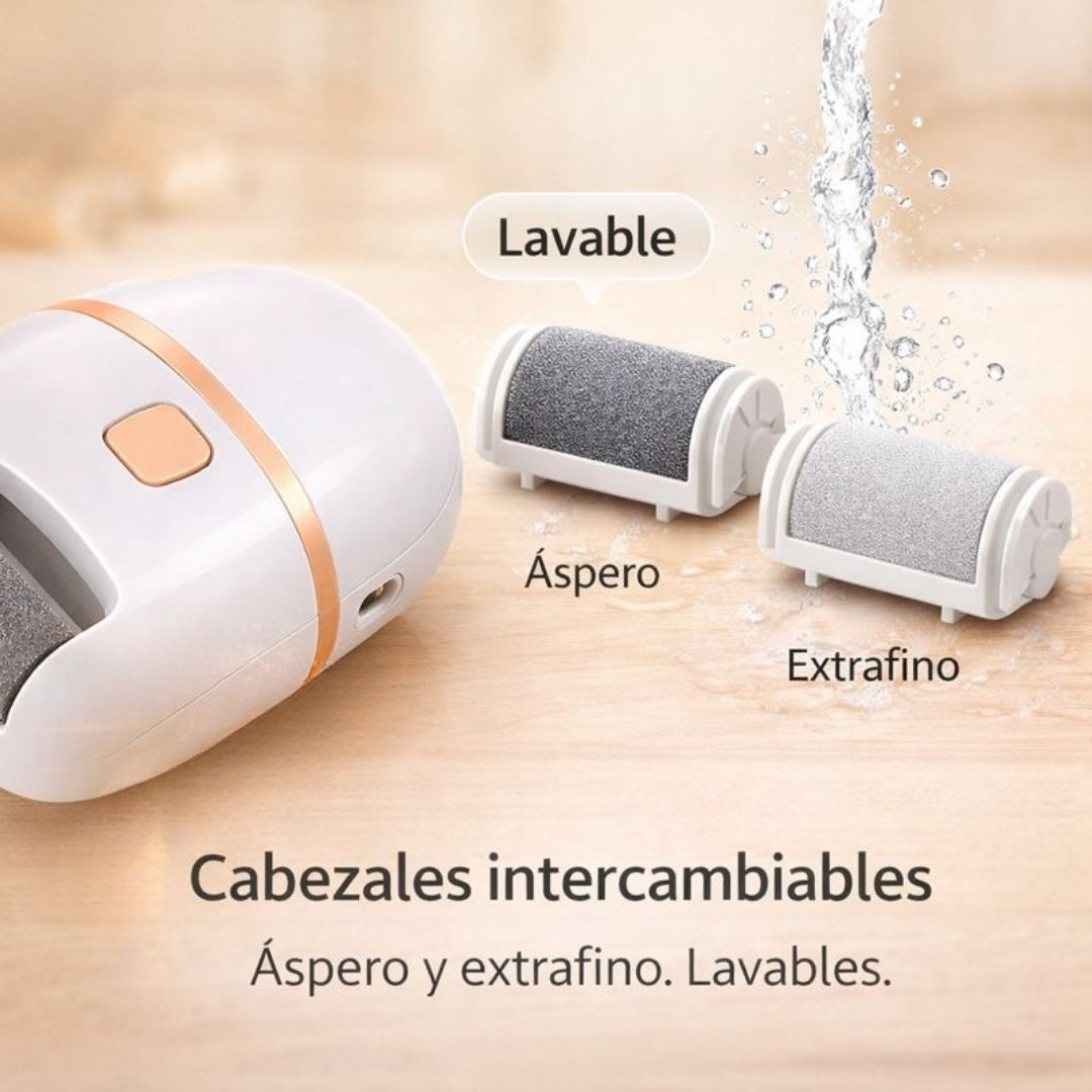 ADIÓS DUREZAS -EXFOLIANTE ELÉCTRICO PARA PIES + RECAMBIOS 🎁