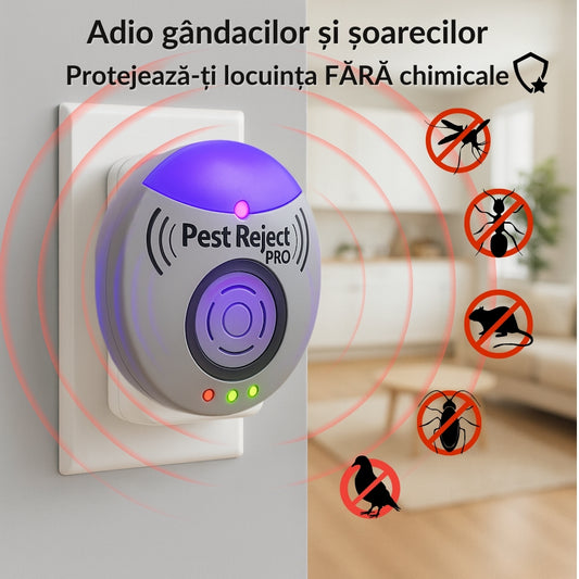 PEST REJECT – REPELENT ULTRASONIC ÎMPOTRIVA DĂUNĂTORILOR
