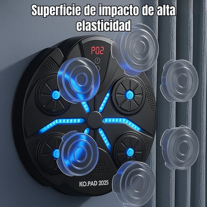 KO.PAD 2025 - Panel de Boxeo Musical Bluetooth + Guantillas MMA Profesionales de Regalo