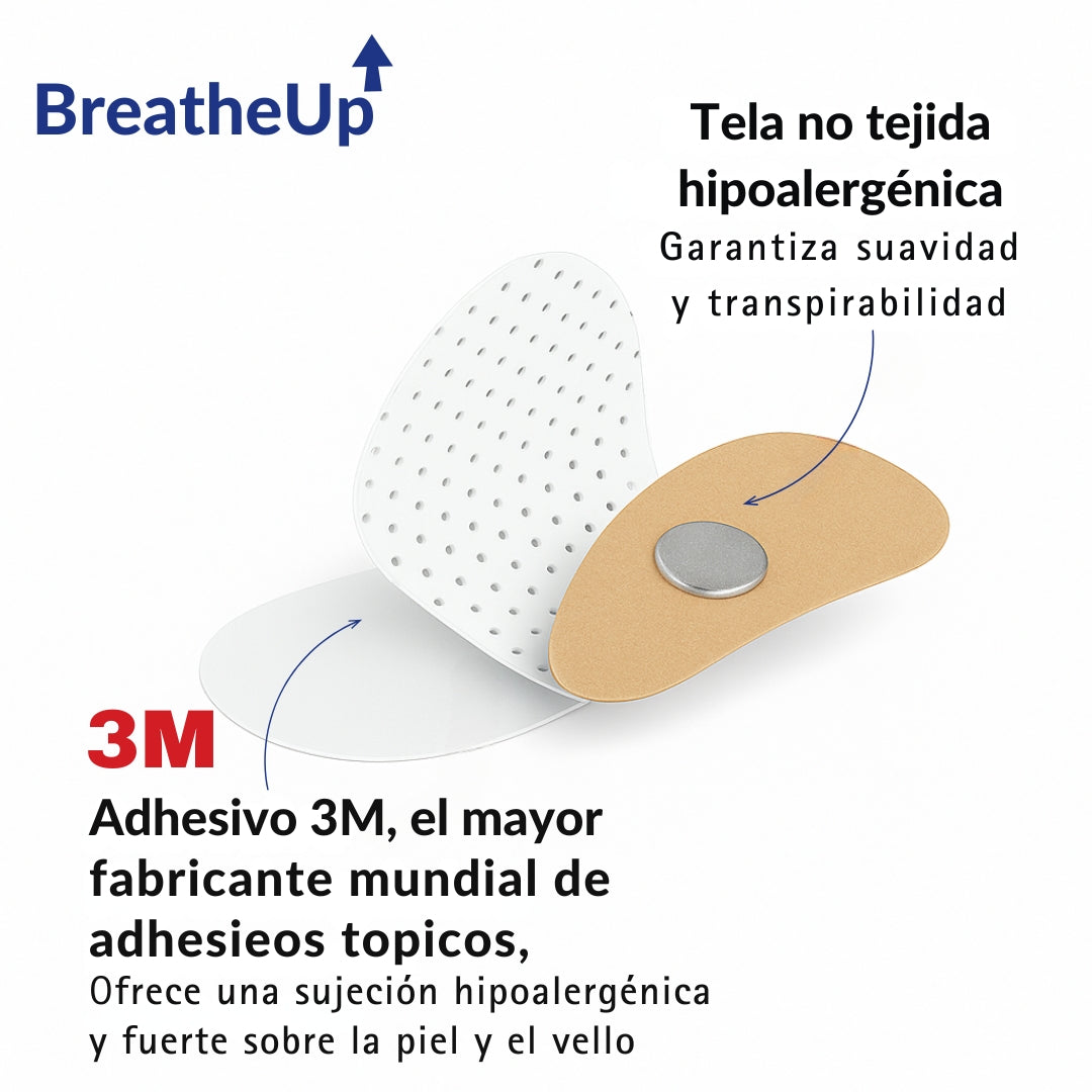 BreatheUP - Tiras Nasales Magnéticas de Alto Rendimiento