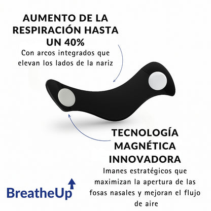 BreatheUP - Tiras Nasales Magnéticas de Alto Rendimiento