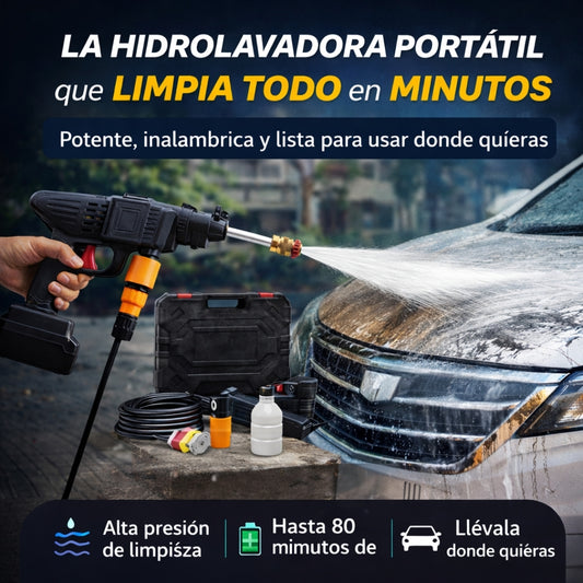 WATERJET – Hidrolavadora portátil de alta presión + BATERÍA GRATIS