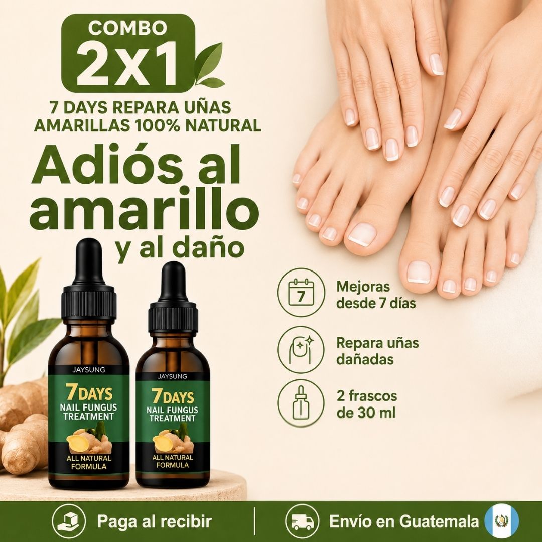COMBO 2X1 | 7 DAYS REPARA UÑAS AMARILLAS 100% NATURAL