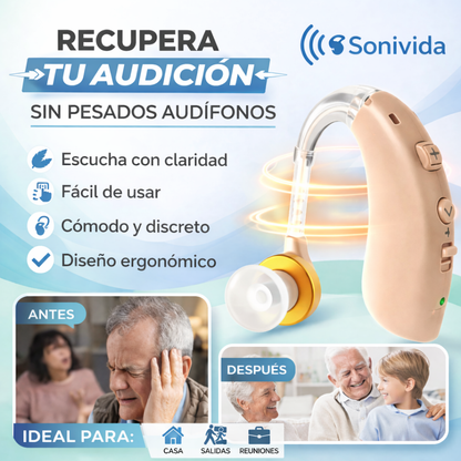 SONIVIDA | Juego de Audífonos (izq y der) en Oferta + Estuche de Transporte Gratis